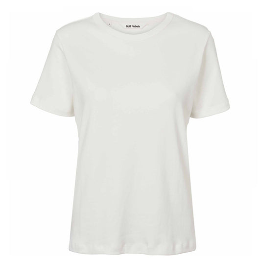 SOFT REBELS T-SHIRT HELLA SNOW WHITE
