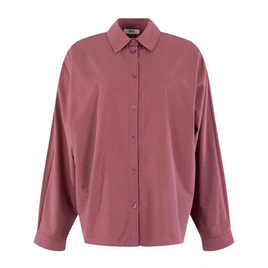 ANNA VESTJE MET STRIKBROCHE DARK BLUSH SOLID