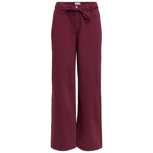OBJECT JEANS ROSIE WIDE WINDSOR WINE