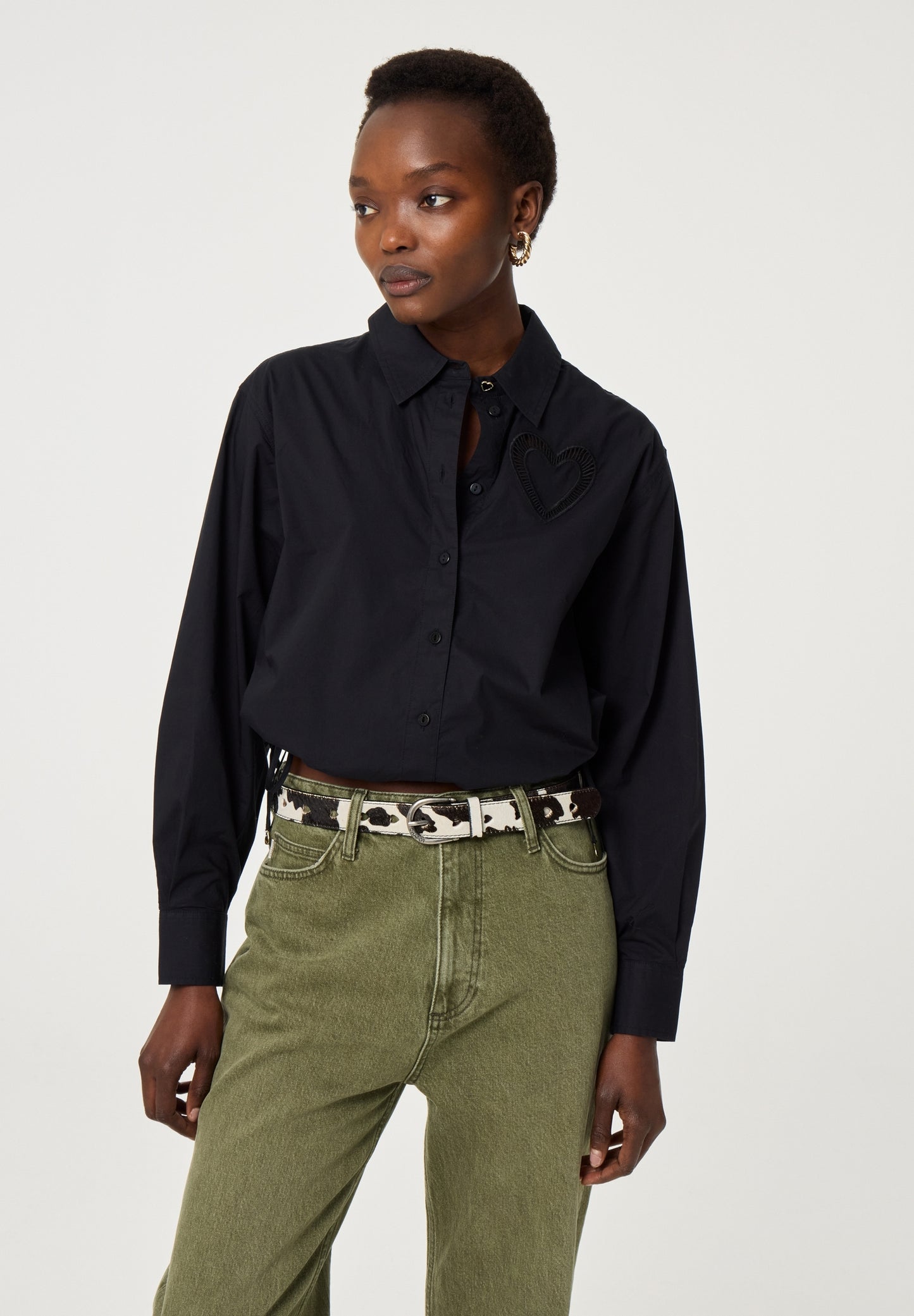 FABIENNE CHAPOT RIEM HAIRY COSY WHITE/BLACK