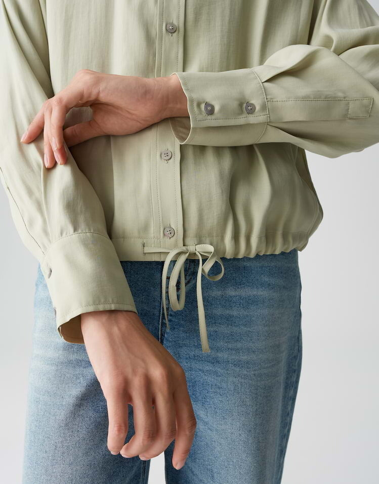 OPUS BLOUSE FAYRA SOFT MATCHA