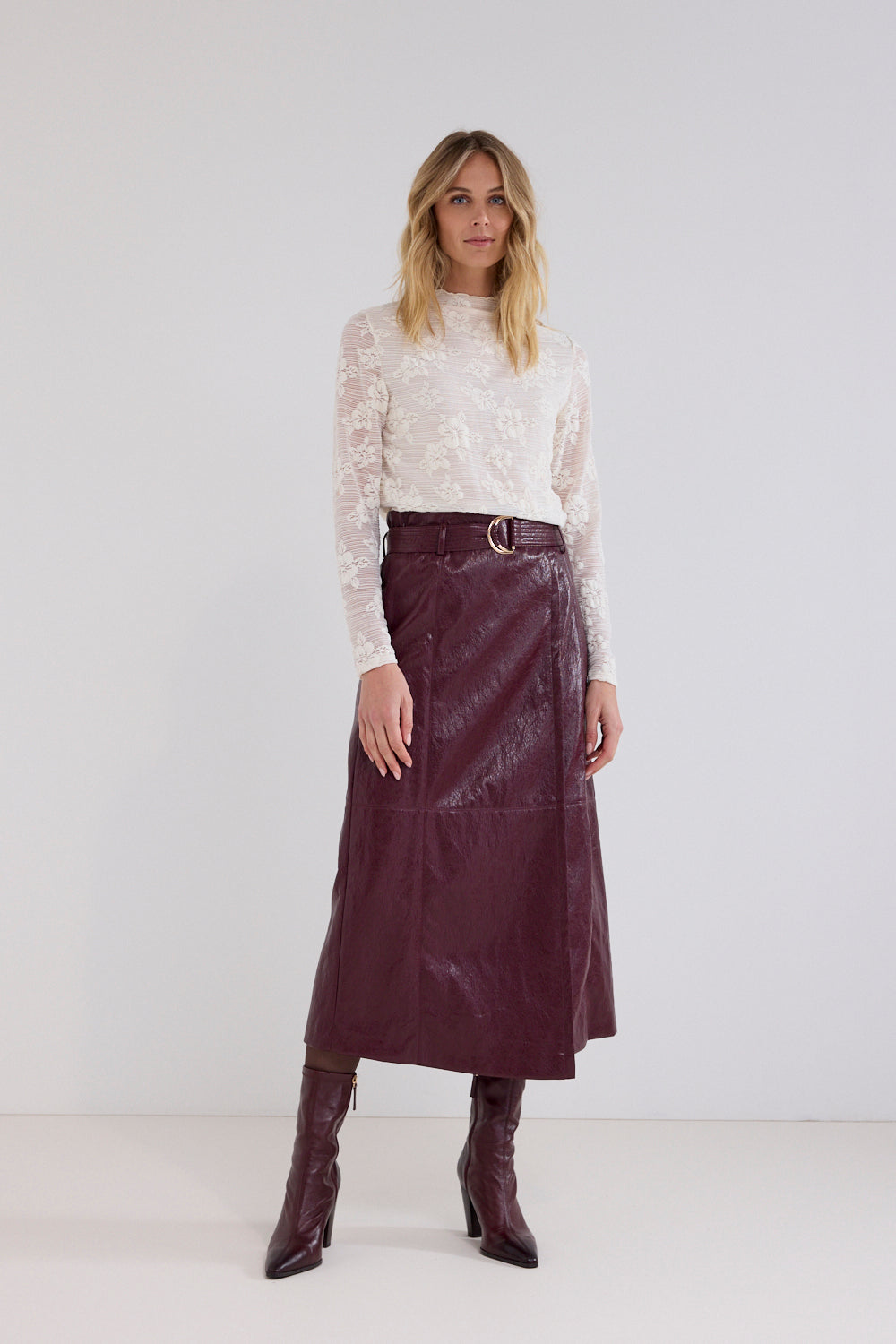 TRAMONTANA ROK CRACKED PU POMEGRANATE