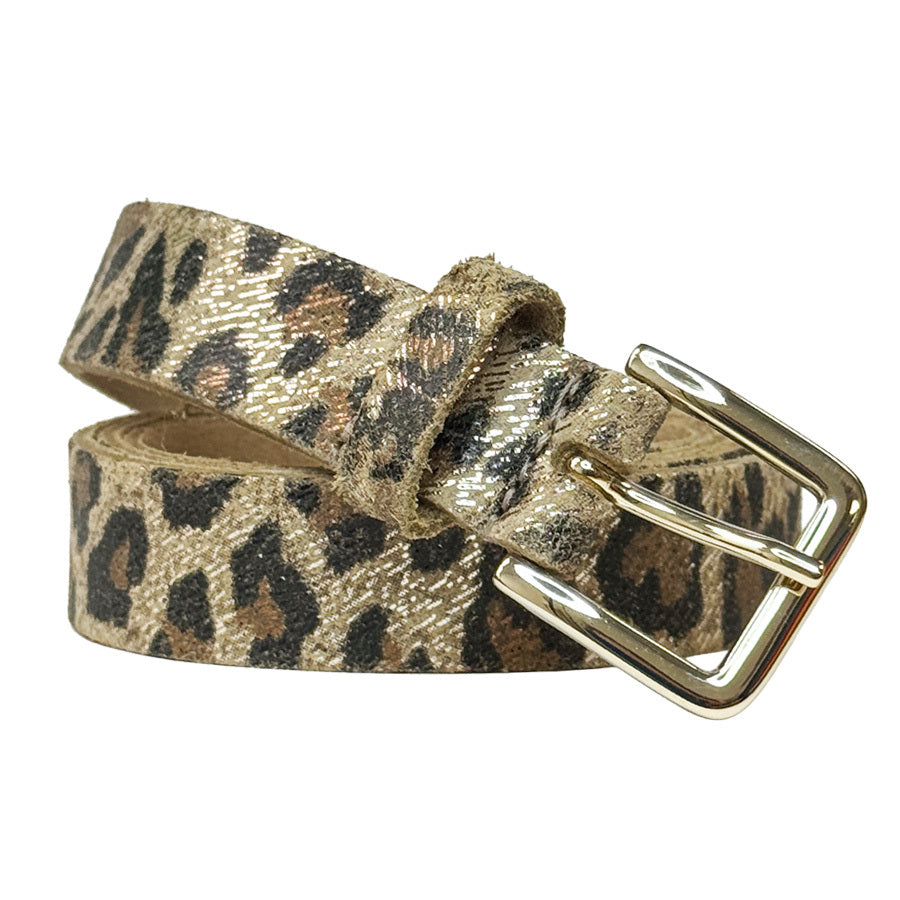 TREZZ RIEM LEO METALICEE LEOPARD