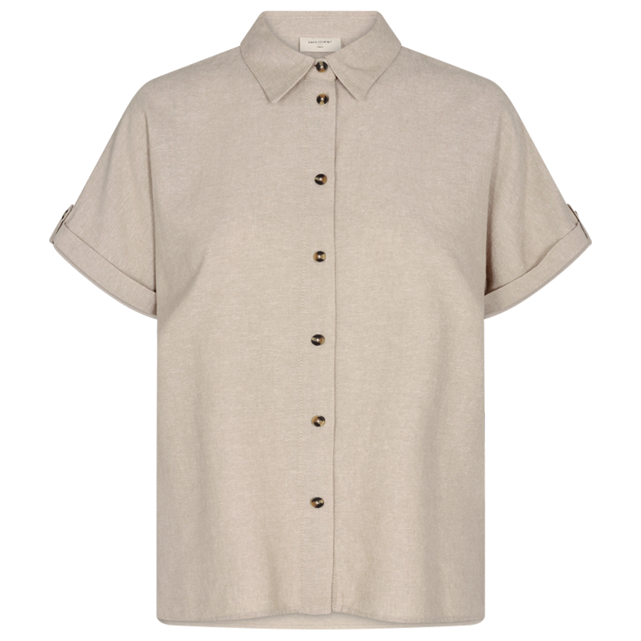 FREEQUENT BLOUSE LAVA SAND MELANGE
