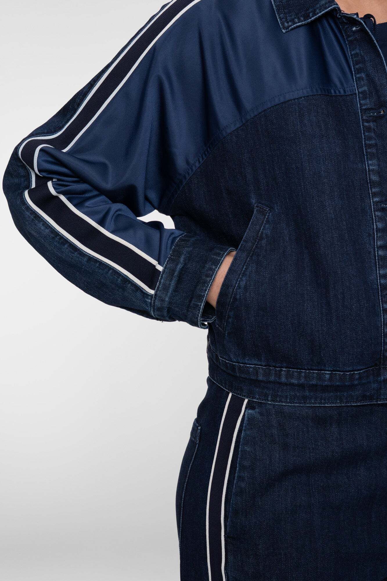 GEISHA JACK DENIM STRIPES DARK BLUE DENIM/NAVY