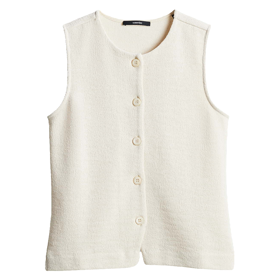 SOMEDAY GILET ULIDA NATURAL GLAZE