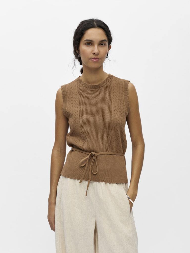 OBJECT TOP JEANY TOASTED COCONUT/MELANGE