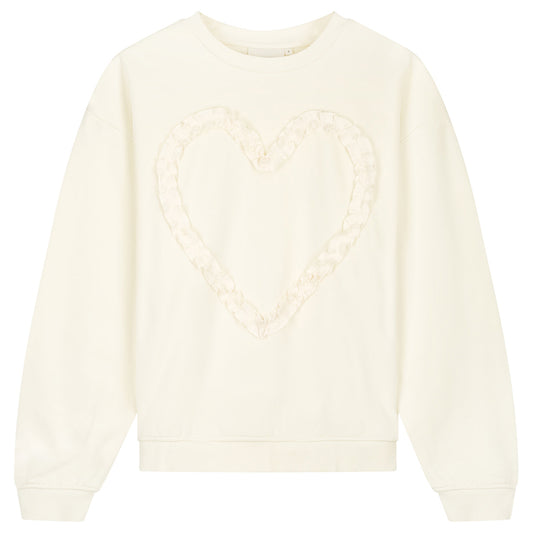 FABIENNE CHAPOT SWEATER ARCHIE HEART COSY WHITE