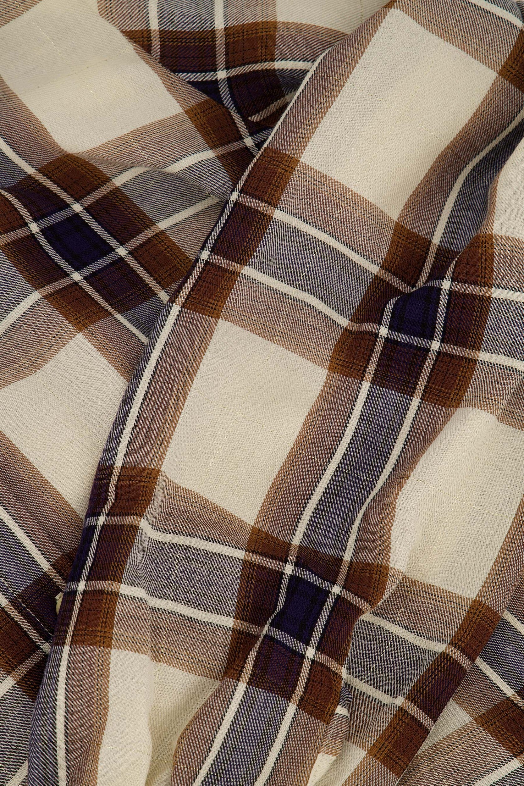 ZUSSS RUIT BLOUSE MET STRIK KIT/CARAMEL