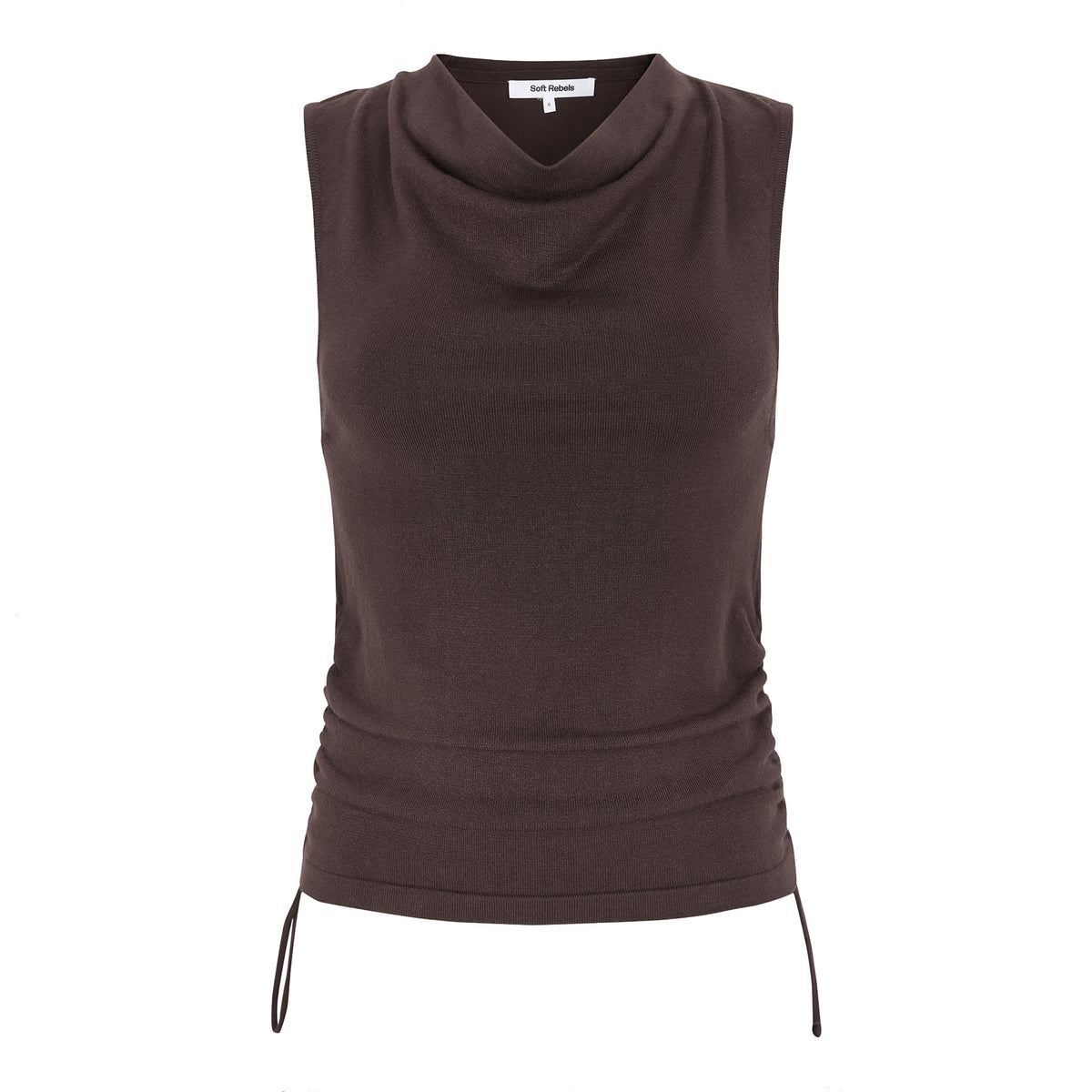 SOFT REBELS TOP JILL CHOCOLATE PLUM