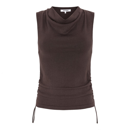 SOFT REBELS TOP JILL CHOCOLATE PLUM