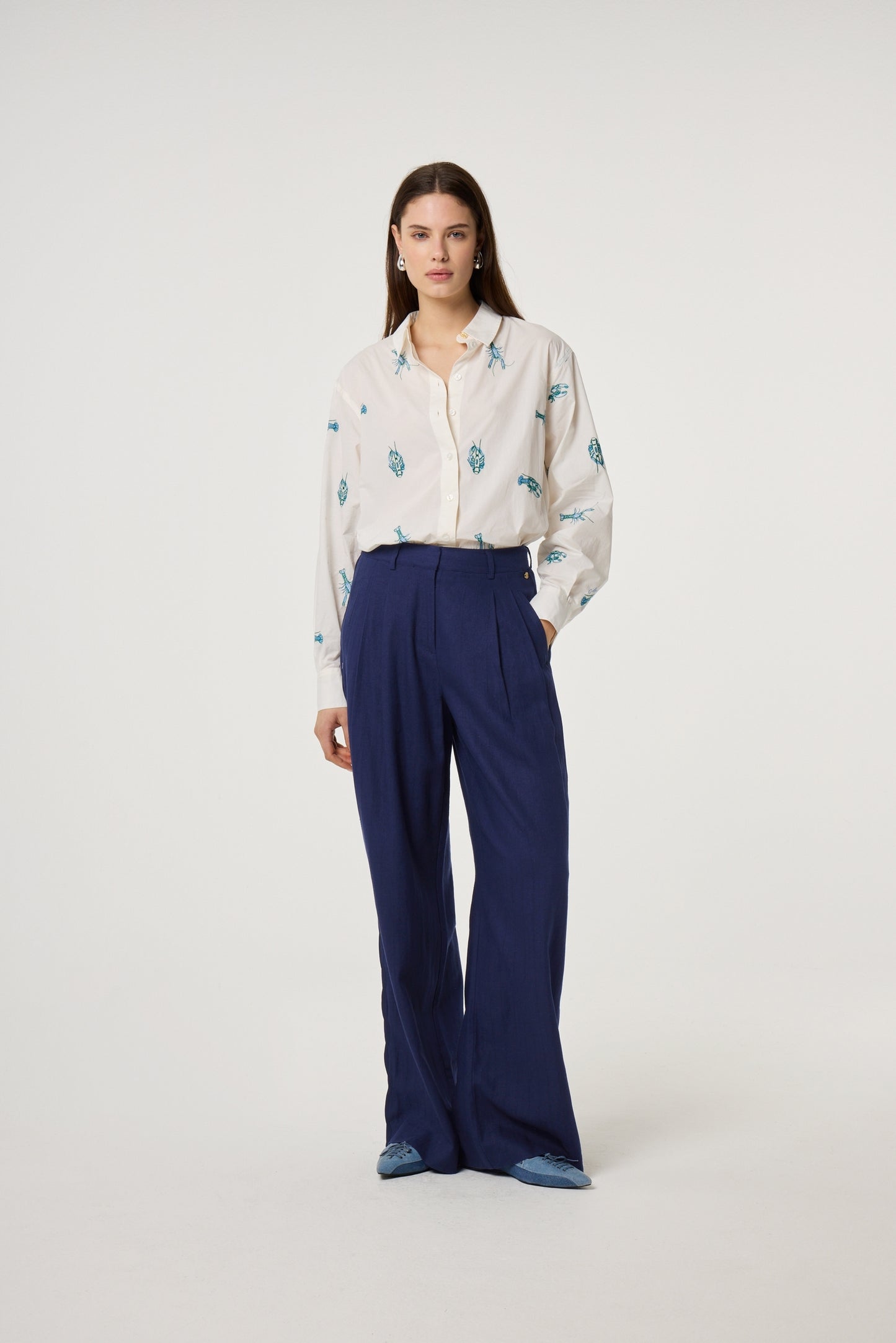 FABIENNE CHAPOT BLOUSE ALEX LANGOUSTINE COSY OFF-WHITE