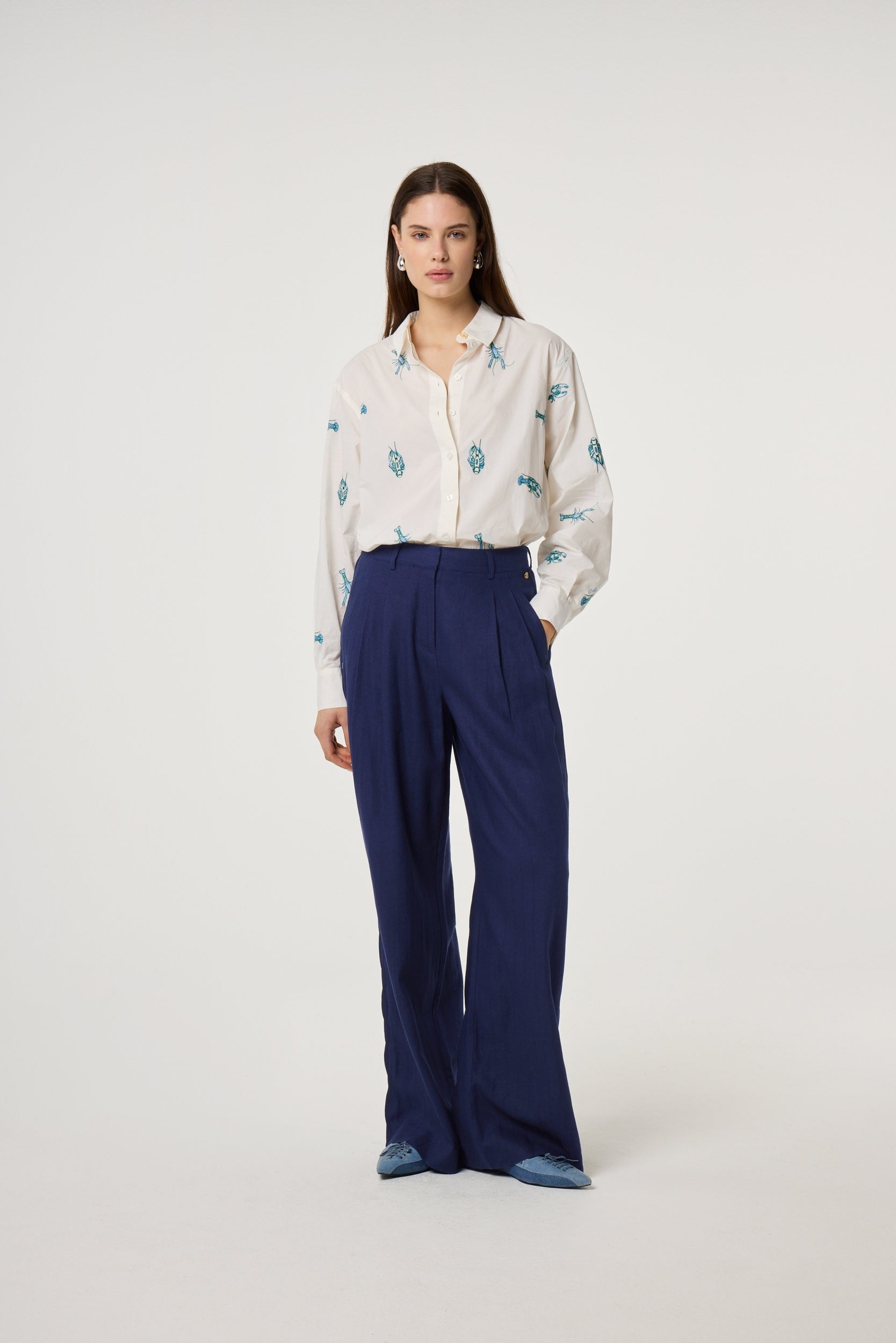 FABIENNE CHAPOT BLOUSE ALEX LANGOUSTINE COSY OFF-WHITE
