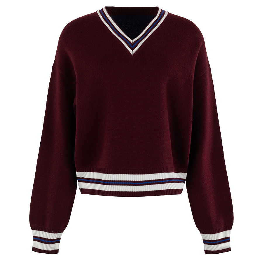 ANNA BLUE TRUI VAR BORDEAUX DESSIN